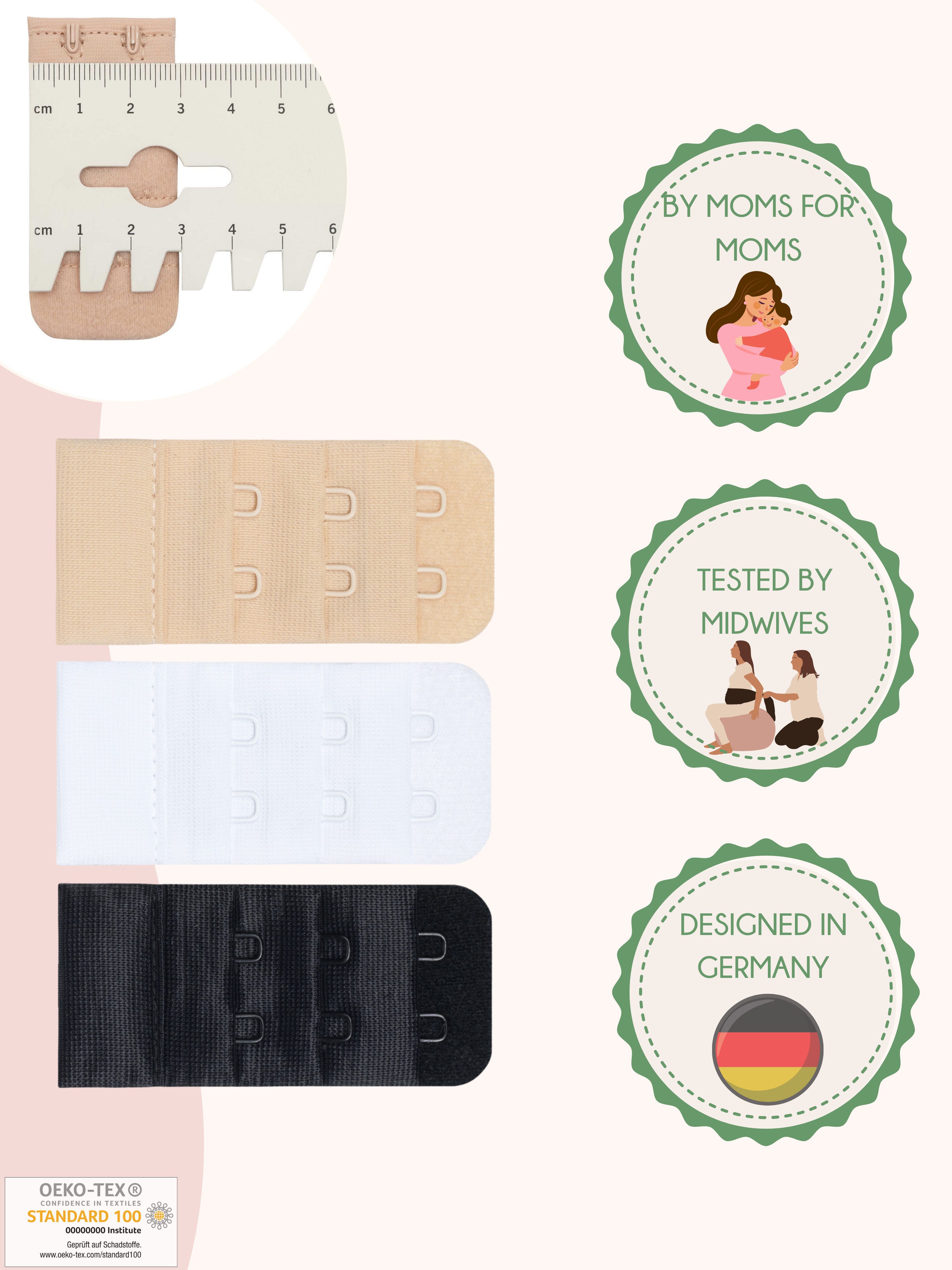 Herzmutter BH-Verlängerung 2er Haken - BH-Erweiterung - Mehrerpack – Bild 2 von 5