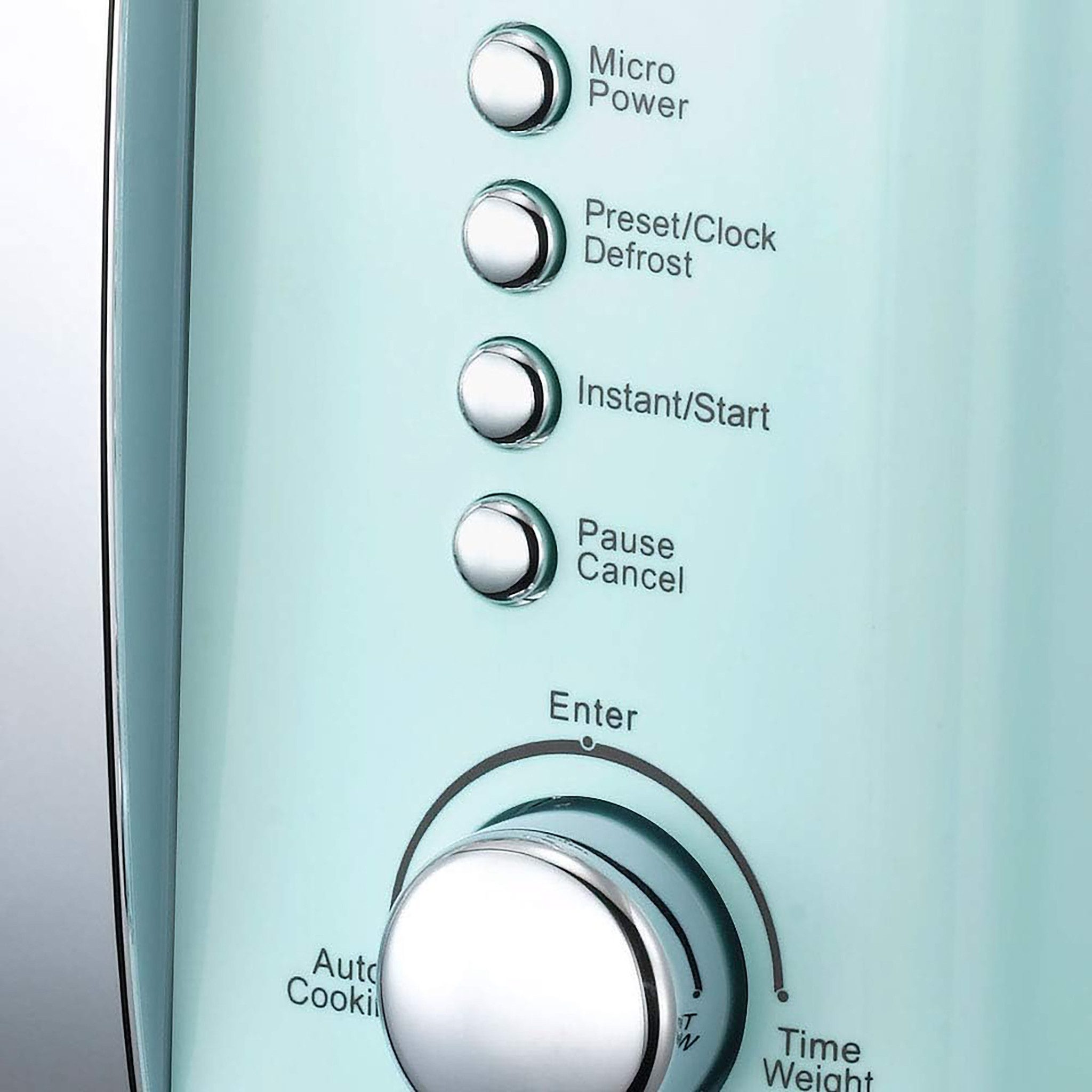 MELISSA Mikrowelle, 20 l, kompaktes Retro-Design, LED-Display, 700W - 5 Stufen & Auftaufunktion