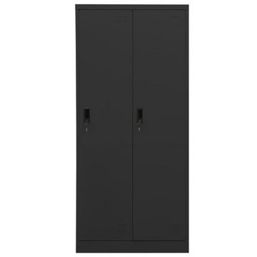 furnicato Kleiderschrank Anthrazit 80x50x180 cm Stahl (1-St)