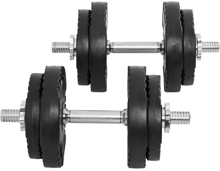 mit SPORTS 2 GORILLA Verstellbar, Hantelset Hantel-Set (Set) Kurzhanteln, Kunststoff 20 kg