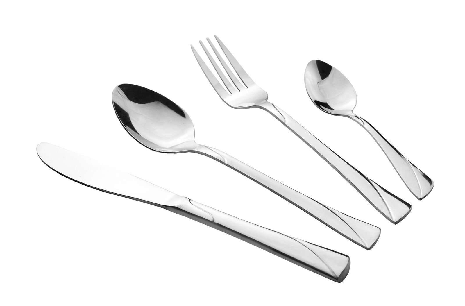 Cheffinger Besteck-Set 30 teilig Besteckset Essbesteck Elegant-Design langlebig (30-tlg), Edelstahl