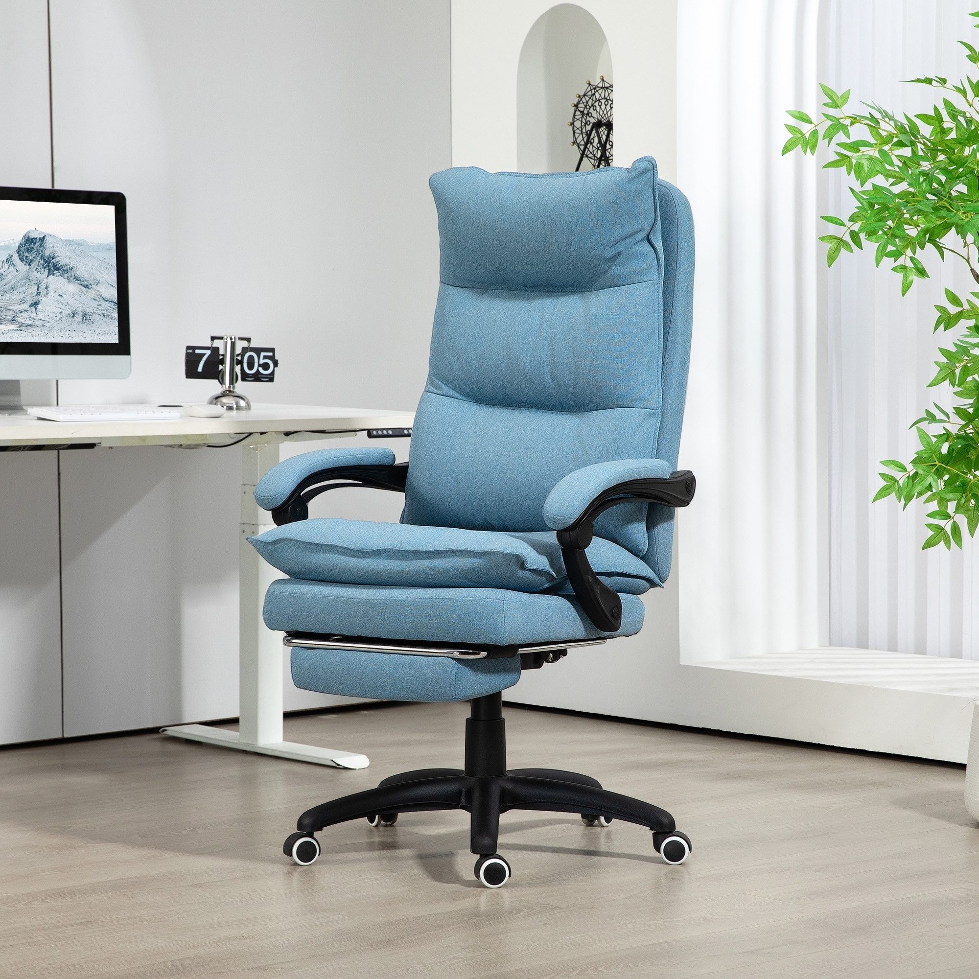 Vinsetto Schreibtischstuhl Ergonomisch Bürostuhl mit Massag-, günstig online kaufen