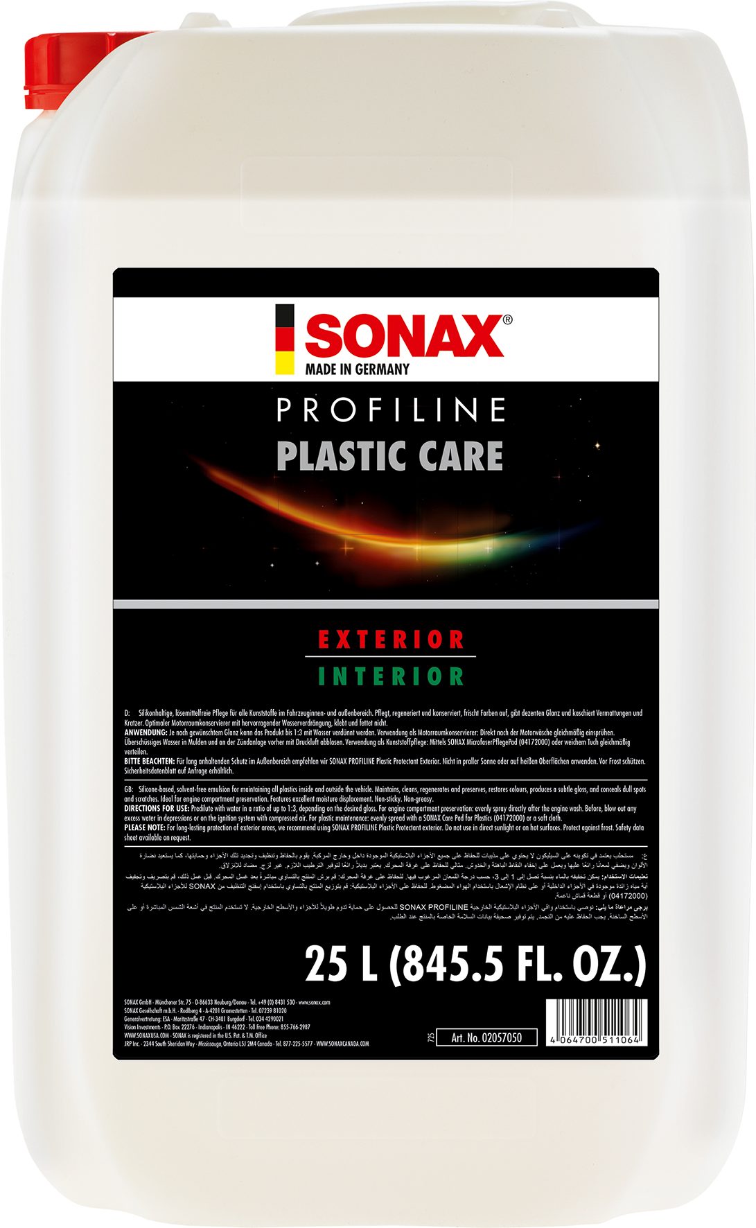 Sonax SONAX PROFILINE PlasticCare 25 L Auto-Reinigungsmittel
