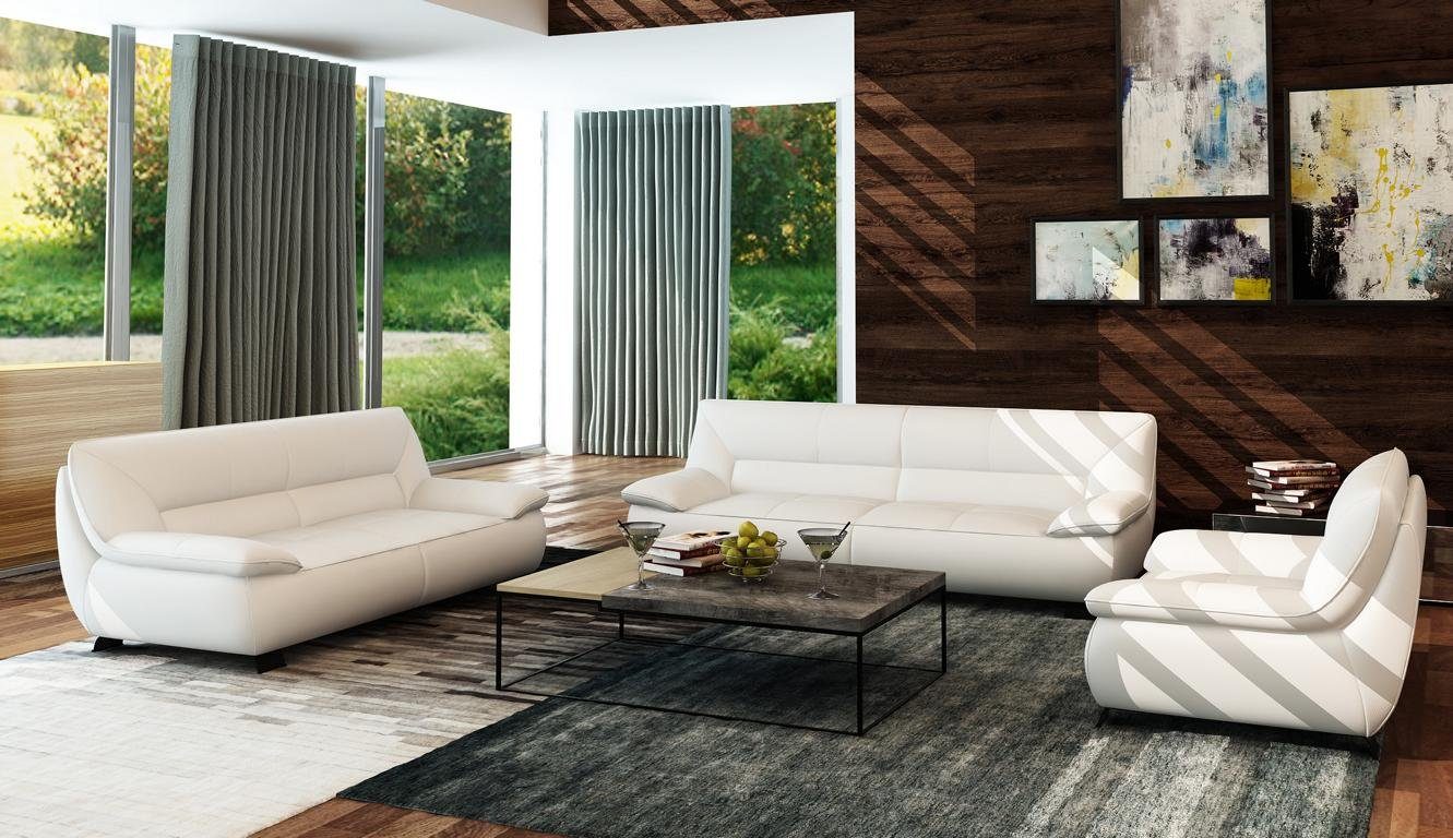 Sofa Couchen Made JVmoebel Sitzer in Polster Garnitur Garnituren, Europe Leder Couch 3+2 Sofas