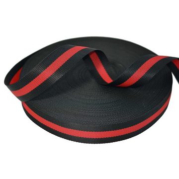 maDDma 12m Gurtband im sportlichen Streifendesign Tragband Breitenwahl Rollladengurt