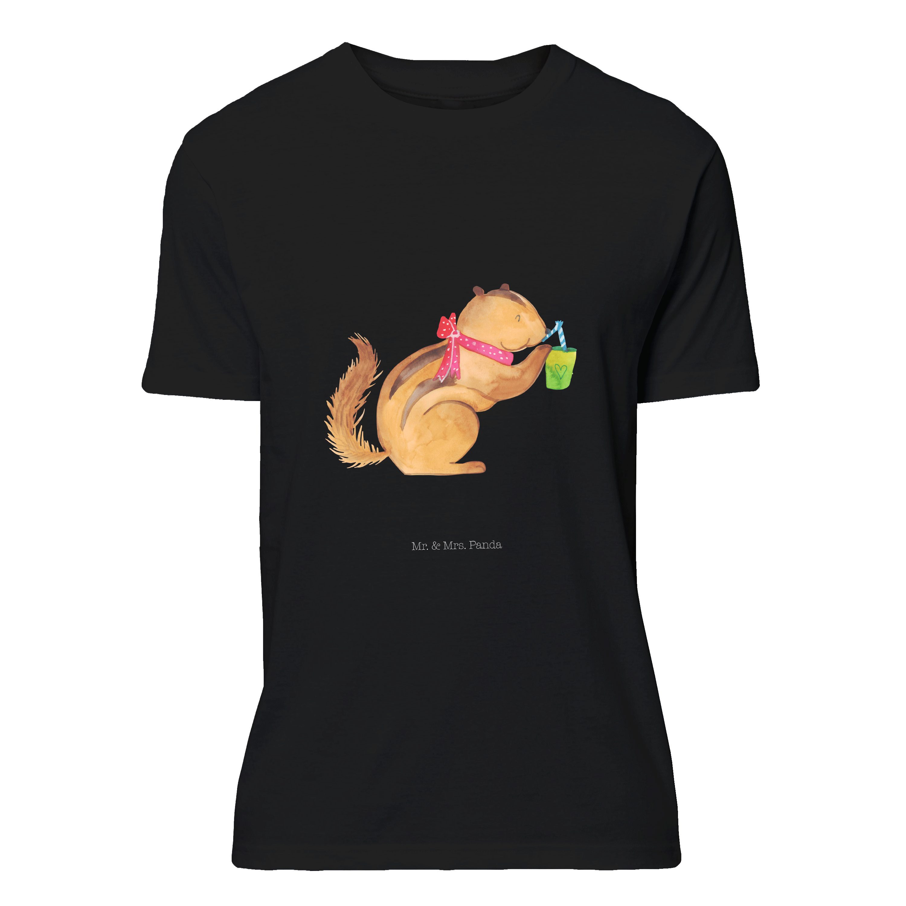 Mr. &amp; Mrs. Panda T-Shirt Eichhörnchen Smoothie - Schwarz - Geschenk ...