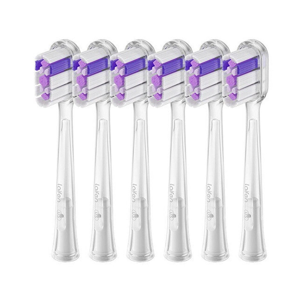 laifen Aufsteckbürste Ersatzkopf für Zahnbürste 2.0 Ultra-Whitening Transparent
