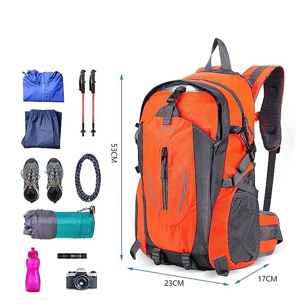 Reiserucksack Trekkingrucksack Reiserucksack), Rucksack Sport Wanderrucksack Bedee Reisen und Faltbarer Bergsteigen Faltbarer Radfahren, Klettern, Für 40L Rucksack (Trekkingrucksäcke,