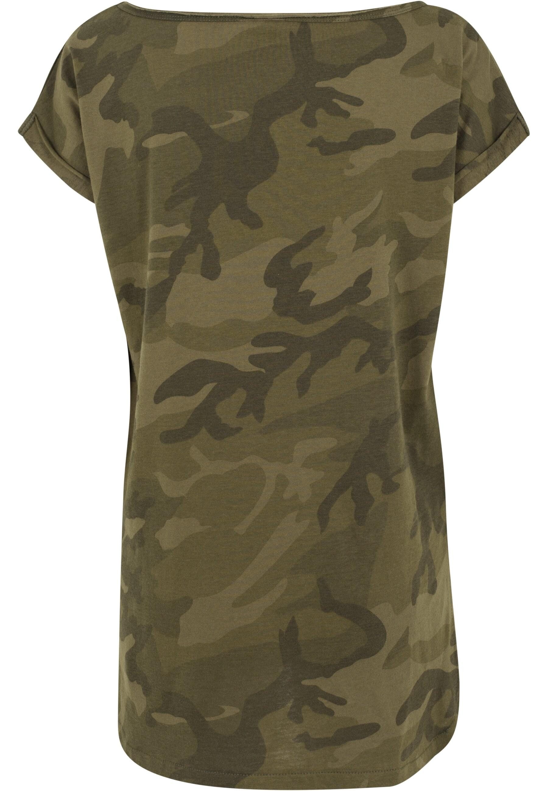URBAN CLASSICS T-Shirt "Urban Classics Damen Ladies Camo Back Shaped Tee", günstig online kaufen