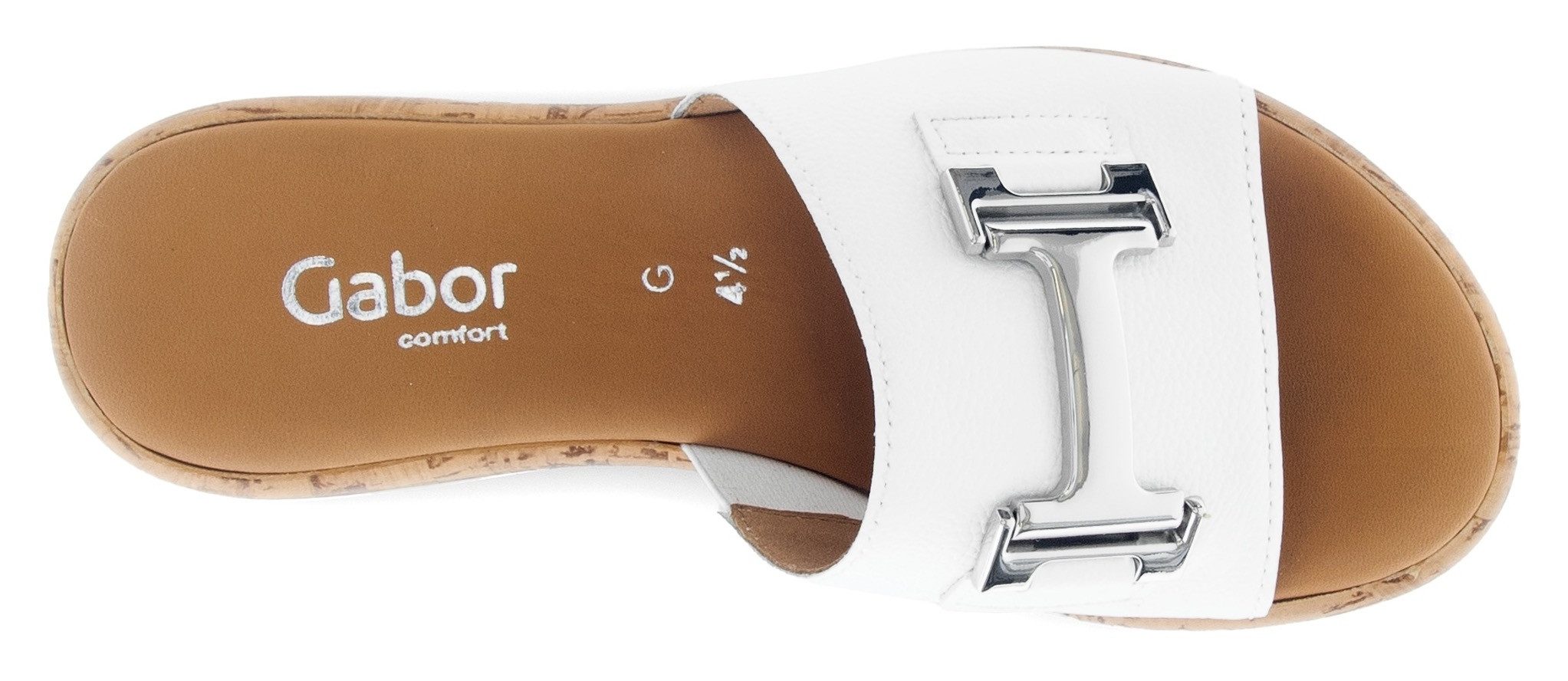 Gabor RHODOS Pantolette, Sommerschuh, Schlupfschuh Komfortschuh in Weite G (weit)