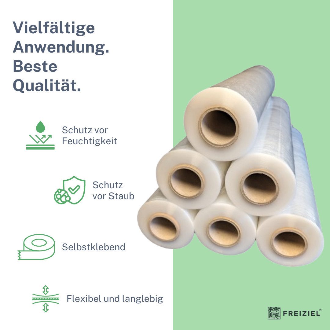 Freiziel Schutzfolie 6 x Stretchfolie 50cm 2,5kg 23my