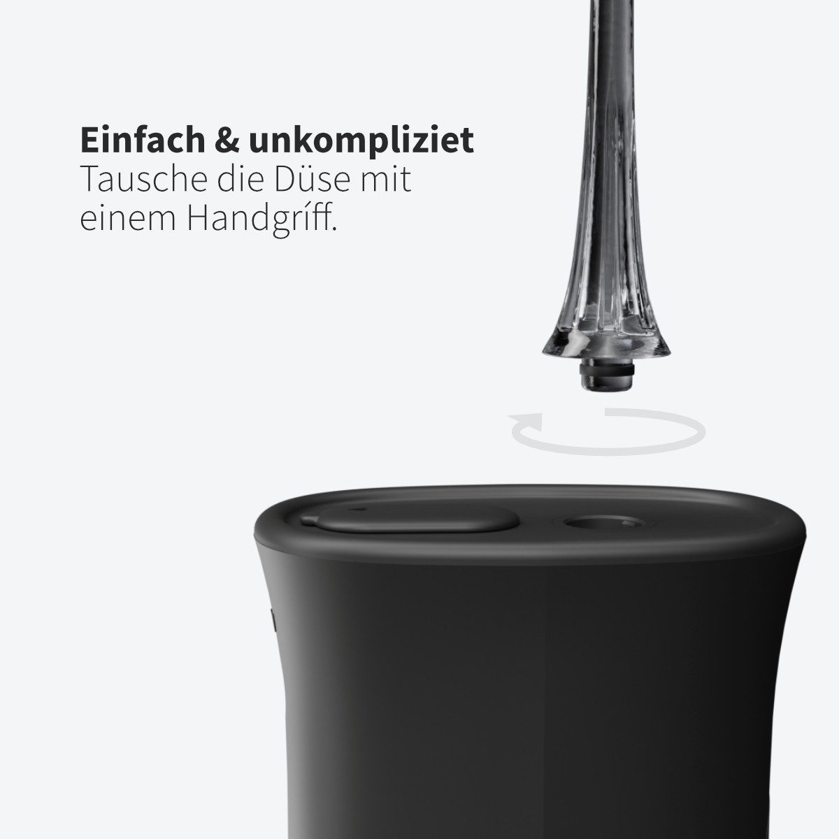Zahnheld Aufsteckbürsten Zahndusche Ersatzdüsen Deep Care - für Zahnheld Munddusche Aquadent, 3 Stück, Weiß, mit extra Borsten, im 3er, 6er oder 9er Set, Zahnpflege Set, Water Flosser, effektive Reinigung Zahnzwischenräume, für Munddusche