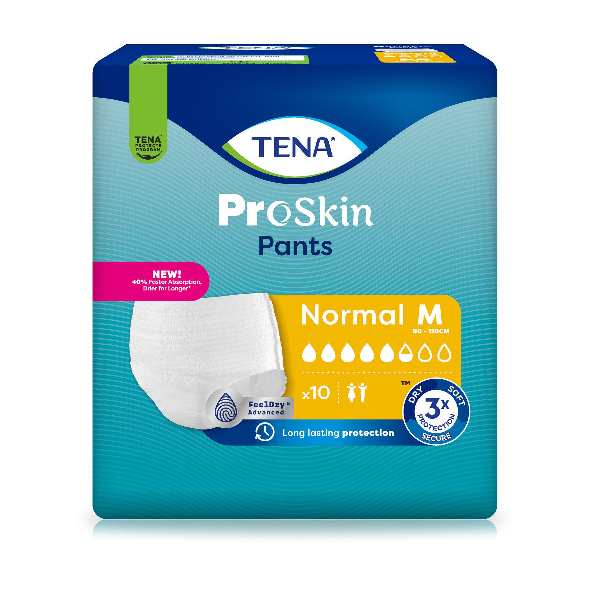 TENA Inkontinenz-Pants TENA Pants Normal - Inkontinenzpants, M Gr., 18-St.