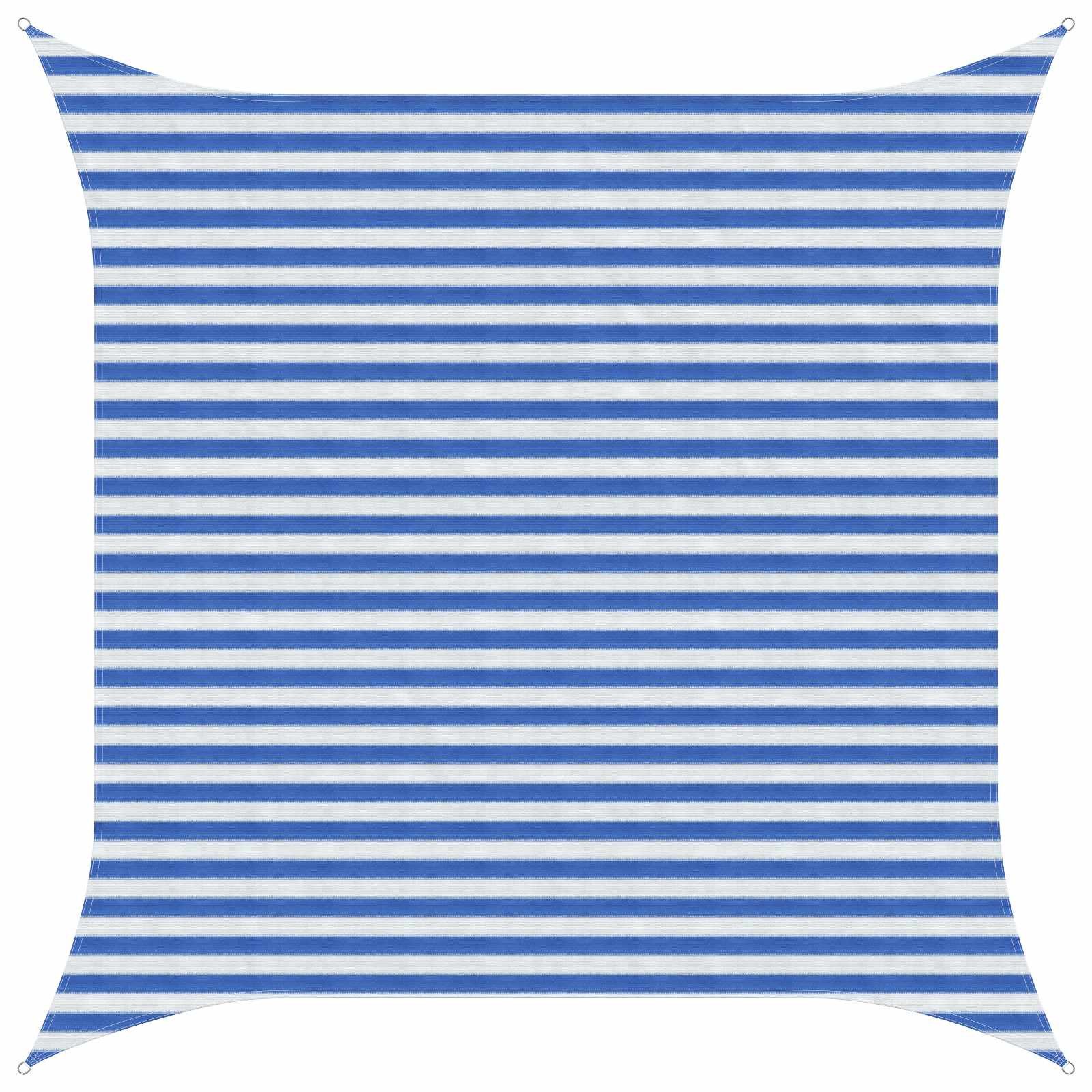 Sonnensegel Sonnensegel Blau und Weiß 3 x 3 m HDPE