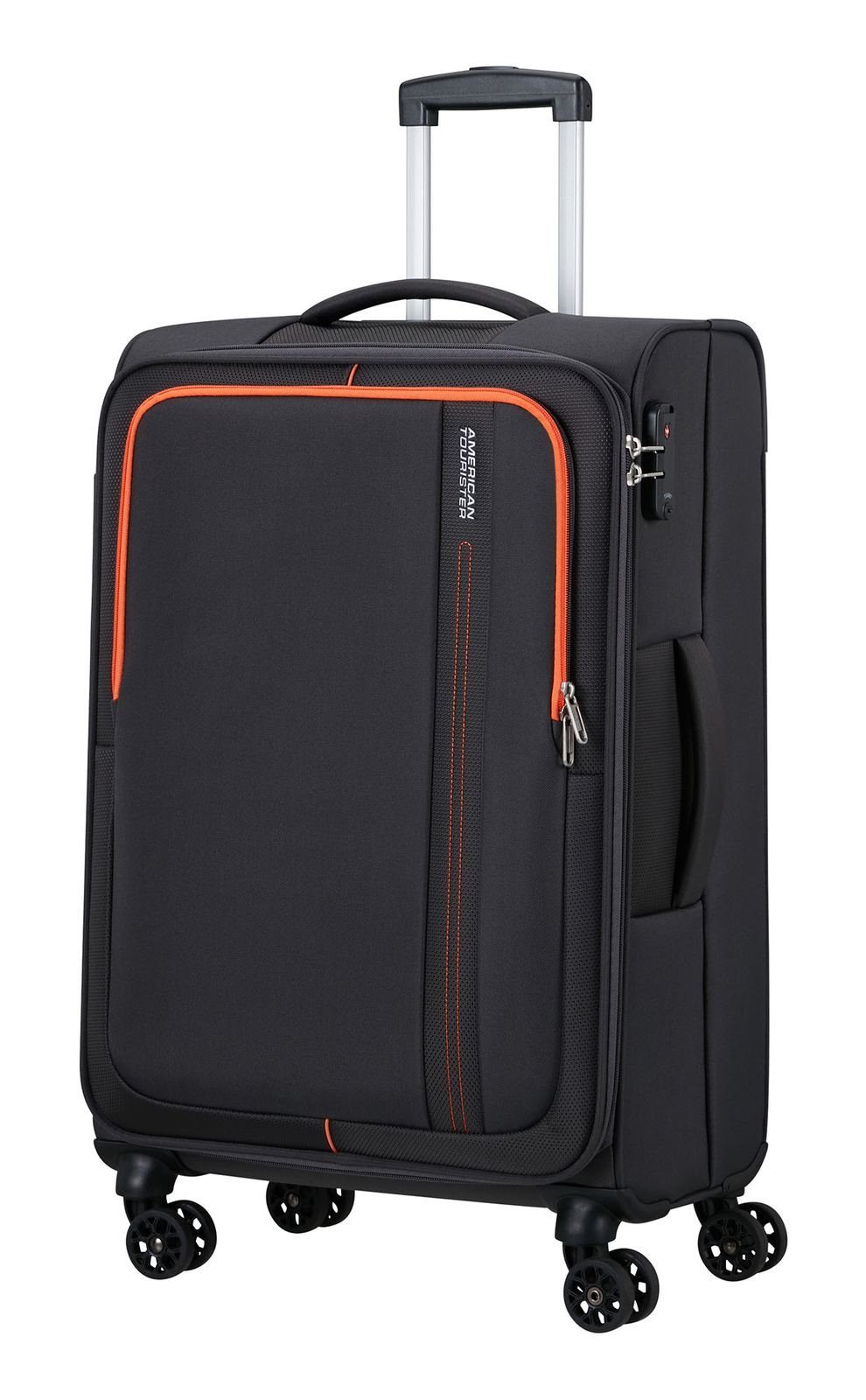 Rollen Charcoal Sea American Grey Seeker, Weichgepäck-Trolley Tourister® 4