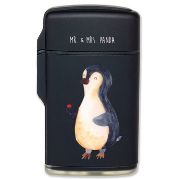 Mr. & Mrs. Panda Feuerzeug Pinguin Marienkäfer - Schwarz - Geschenk, Wunder, Lebensfreude, klein (1-St), Statement-Design
