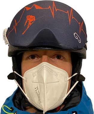 Vaxiuja Ski Helmclip Maskenhalter Skihelm - Halterung um Masken am Helm zu befestigen (Maskenhalterung, 2 Stück, schwarz)