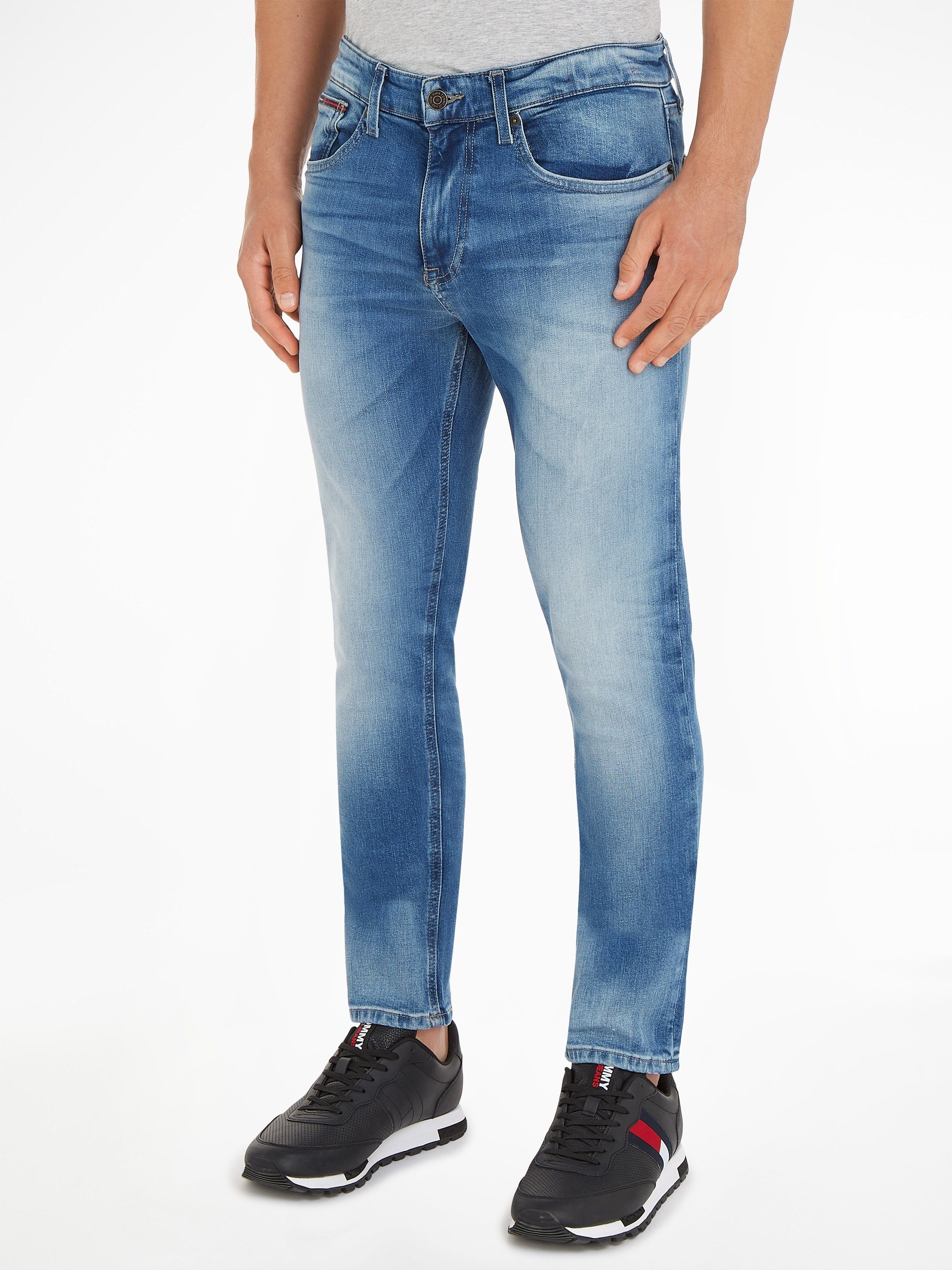 Tommy Jeans Tapered-fit-Jeans SLIM TAPERED AUSTIN Blue Light