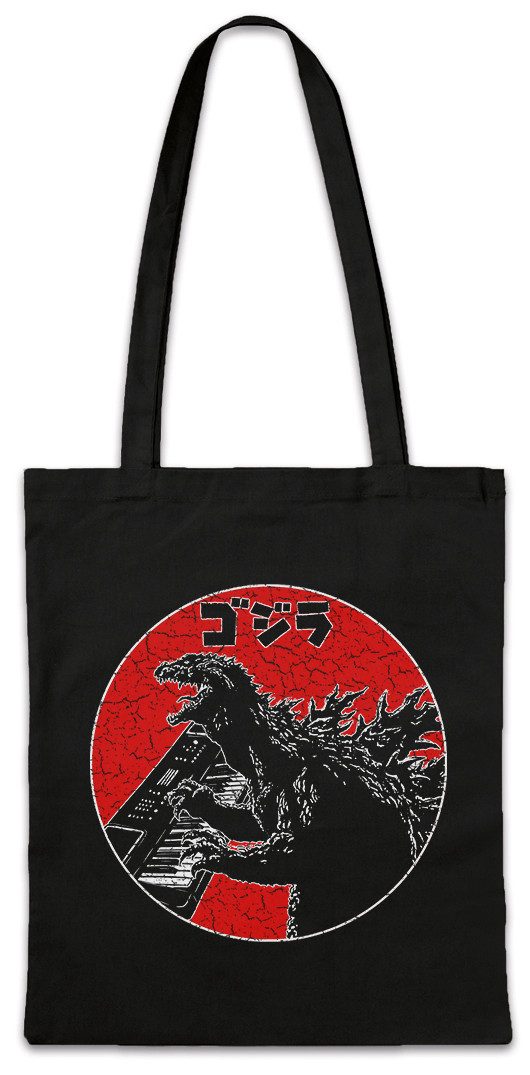 Beuteltasche Monster Synthesizer Stofftasche Synthesizer Techno Club DJ Djane