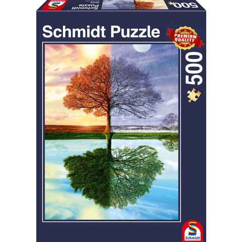 Schmidt Spiele Puzzle 500 Teile Schmidt Spiele Puzzle Jahreszeiten-Baum 58223, 500 Puzzleteile
