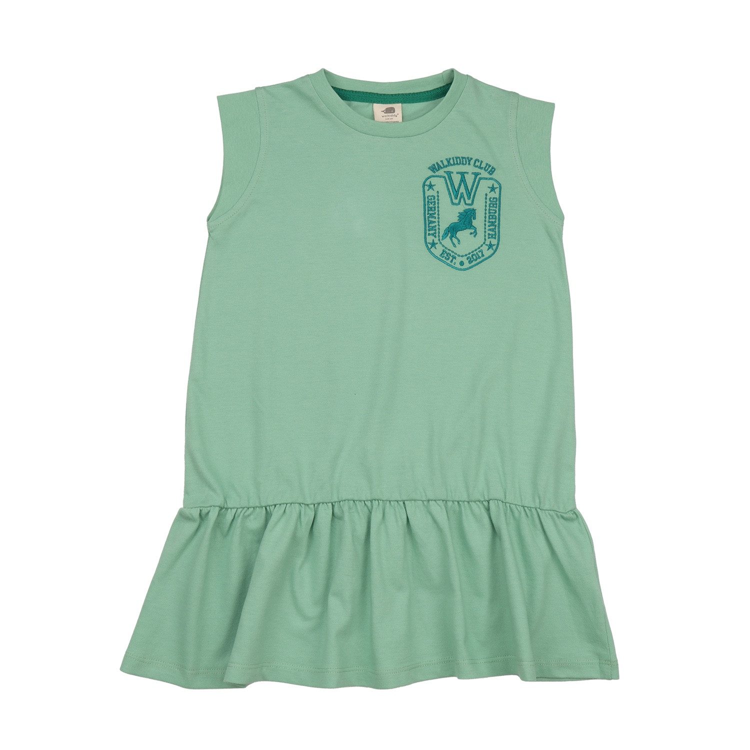 Walkiddy Polokleid Kleid aus Bio-Baumwolle im sportlichen Polo-Stil Bio Baumwolle,GOTS,Kinderbekleidung,nachhaltige Klamotten,Kleid