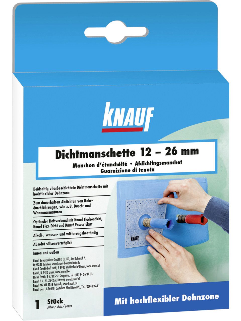 KNAUF Dichtband Knauf Dichtmanschette blau, 10 x 10 cm