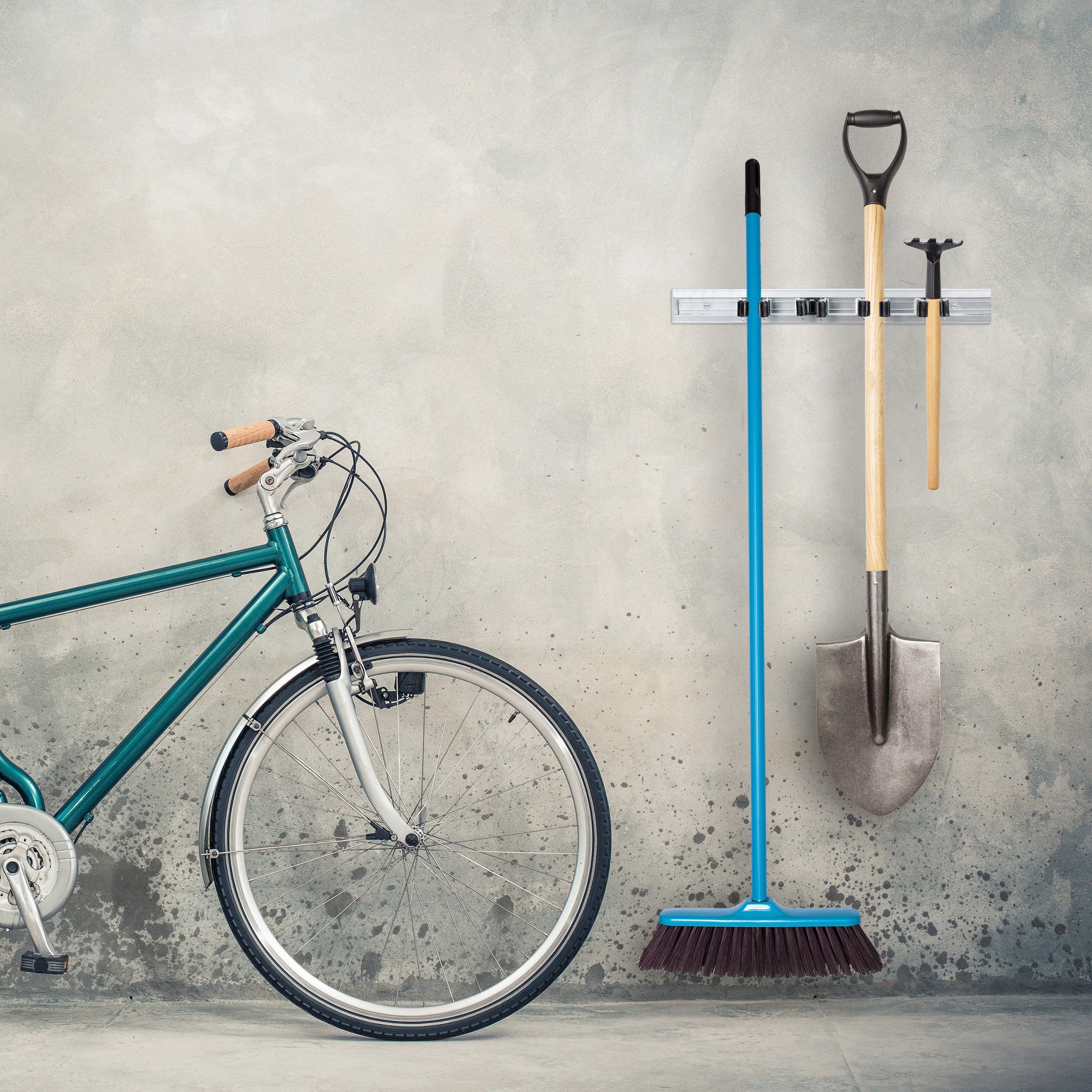 relaxdays Gartengerätehalter Gerätehalter Wandhalterung