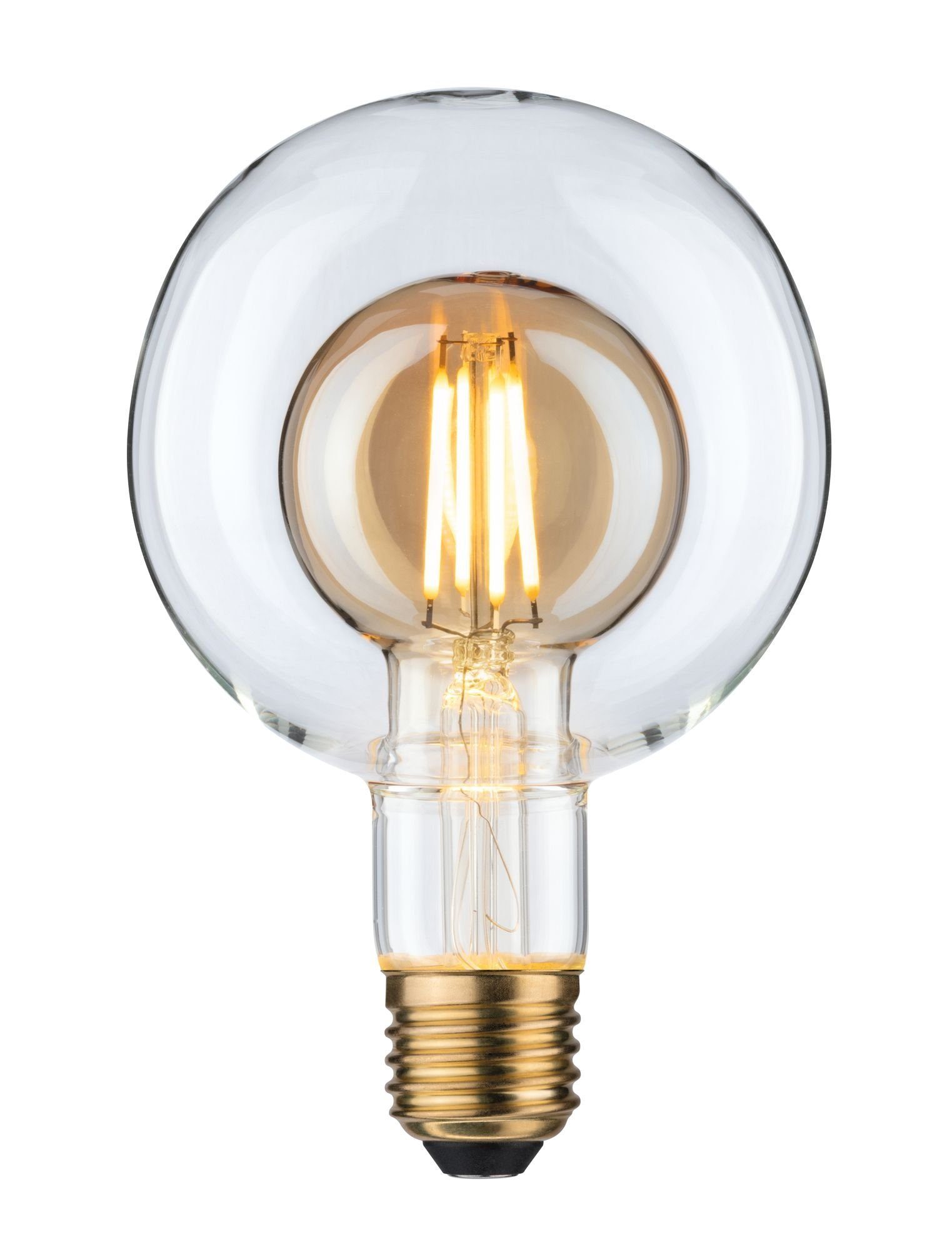 1 Inner Shape Warmweiß 2700K 400lm gold 4W Paulmann LED-Leuchtmittel G95 St., 230V,