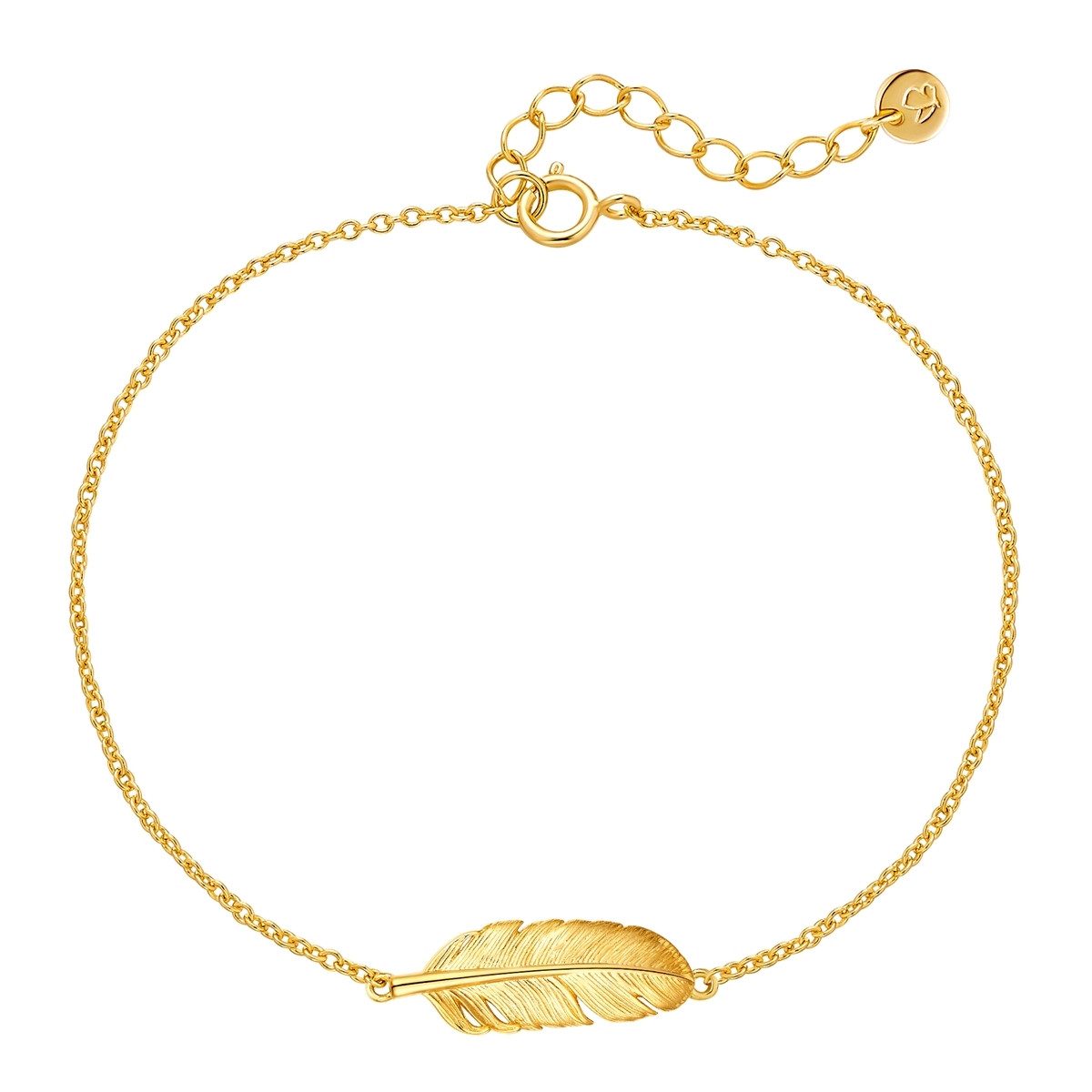 Glanzstücke München Gliederarmband GSM6027 (1-tlg), Feder