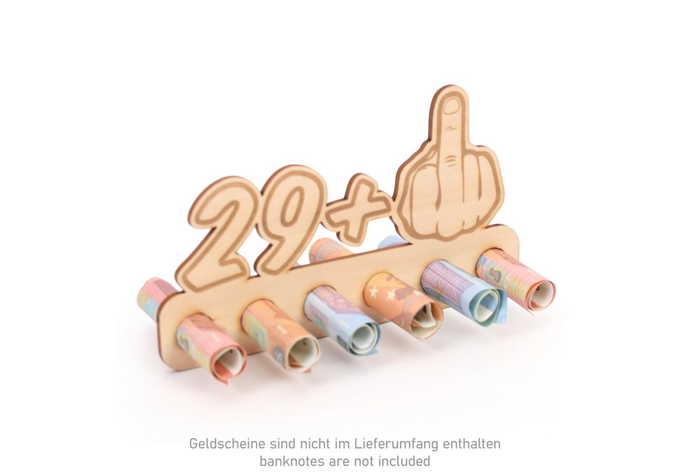 Thumbnail - Kreative Feder Glückwunschkarte Geldgeschenk zum 16. - 85. Geburtstag für Männer, Origineller Wunscherfüller „Mittelfing...