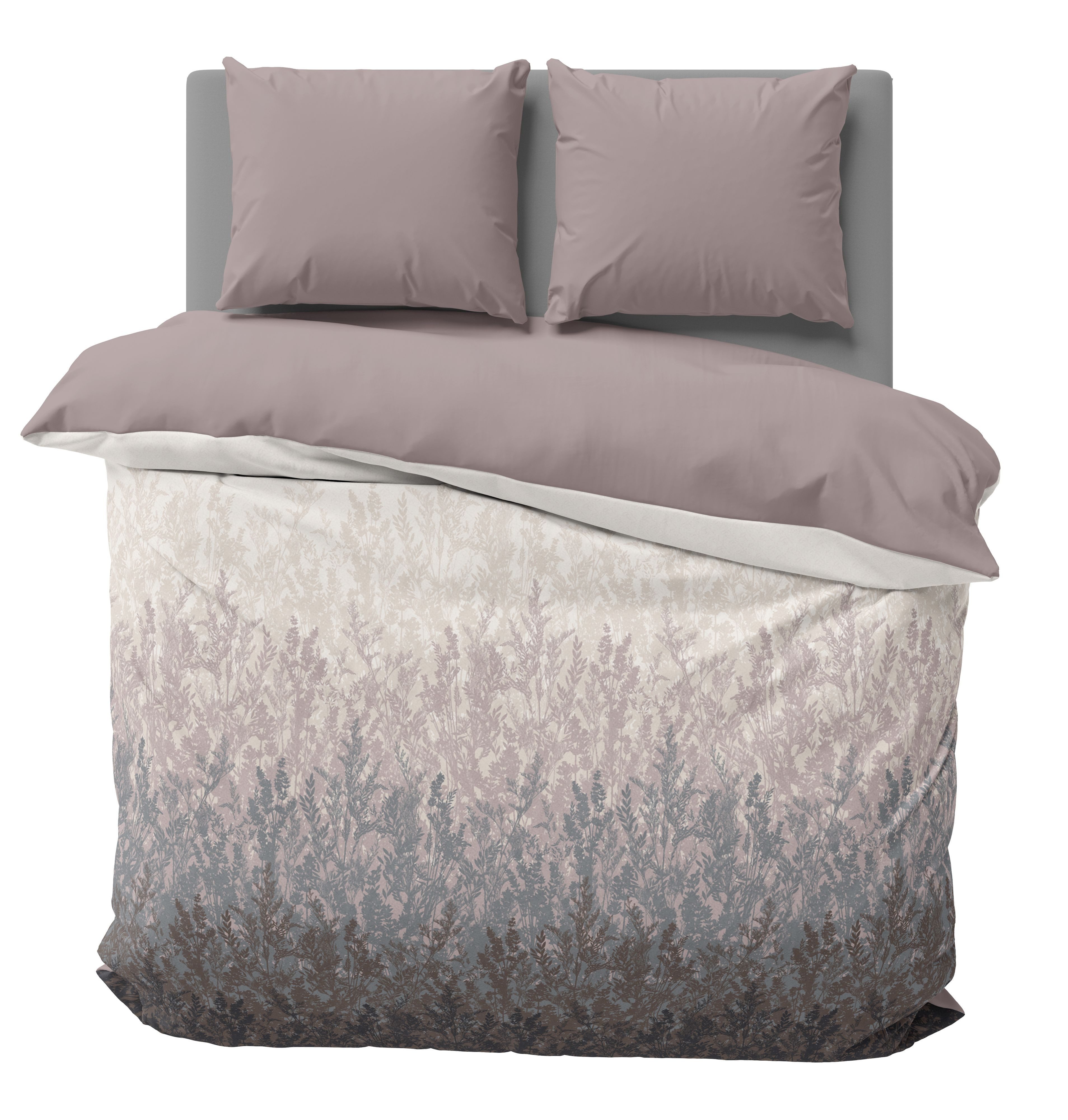One Home Bettwäsche Natur, Renforcé, 3 teilig, modern Naturmuster, Wende