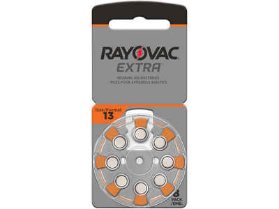 RAYOVAC RAYOVAC Hörgeräte-Batterie, Größe 13, 8 Stück Knopfzelle