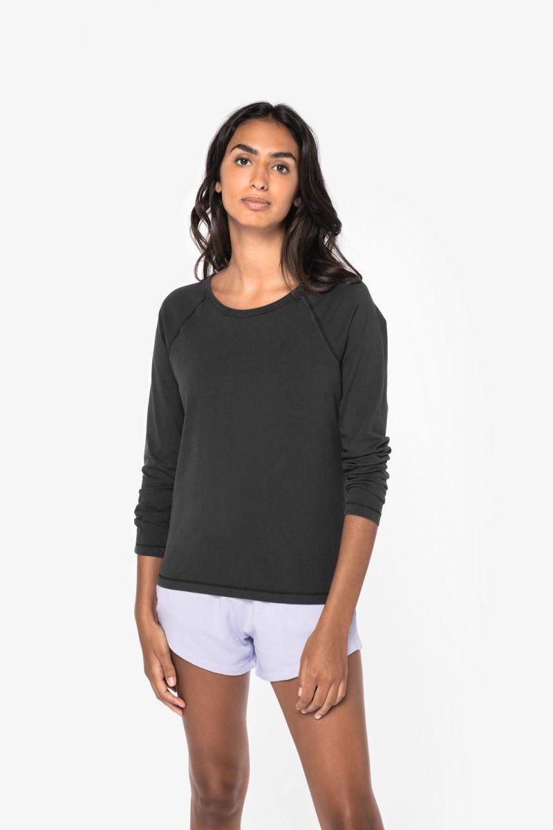 Native Spirit Langarmshirt Umweltfreundliches Raglan-Langarmshirt für Damen