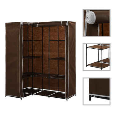 vidaXL Kleiderschrank Eckkleiderschrank Braun 130 x 87 x 169 cm (1-St)