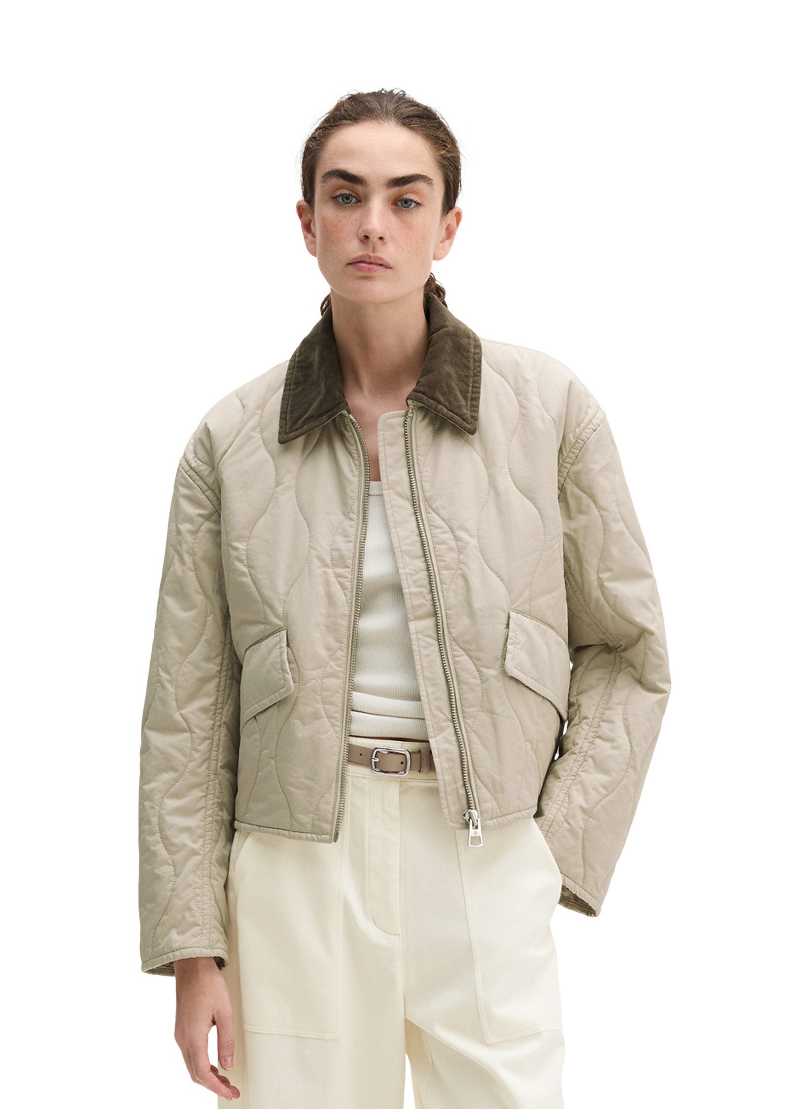 Marc O'Polo Outdoorjacke aus wasserabweisendem Twill