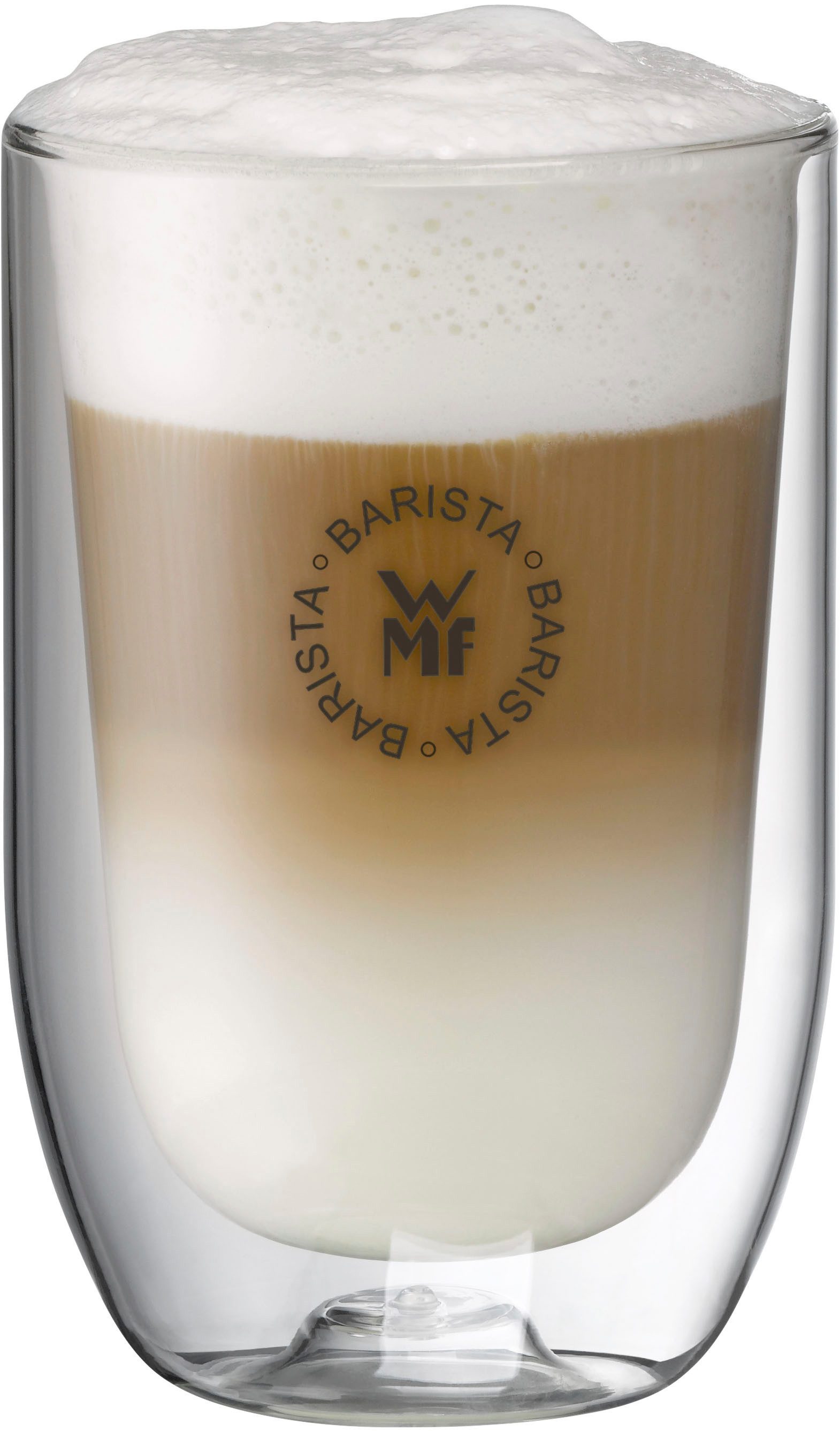 WMF Thermoglas Barista, 2-tlg., Glas, doppelwandiges hitzebeständiges Glas, stilvoll, kein Kondenswasser