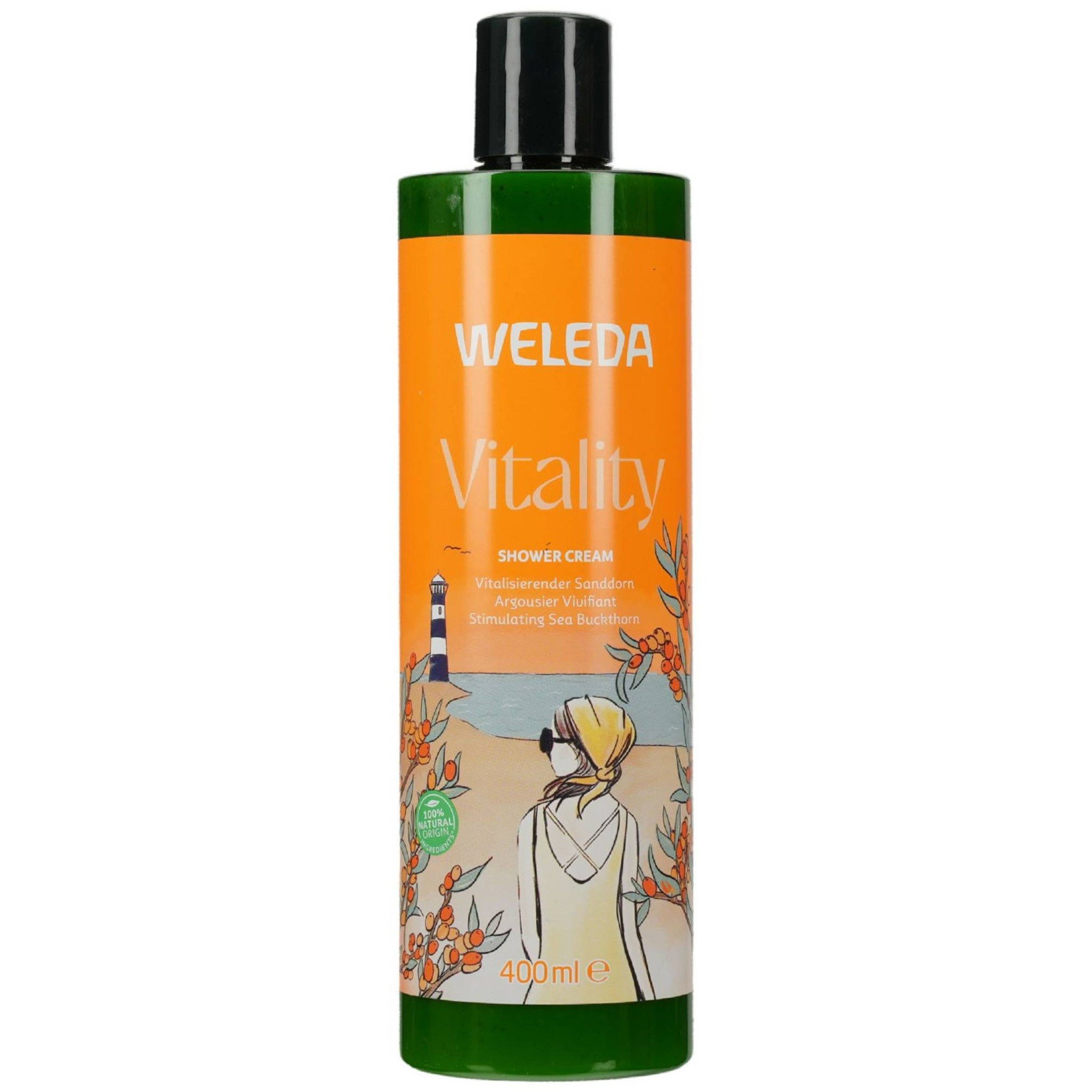 WELEDA Duschcreme WELEDA Vitality Shower Cream Sanddorn 400ml