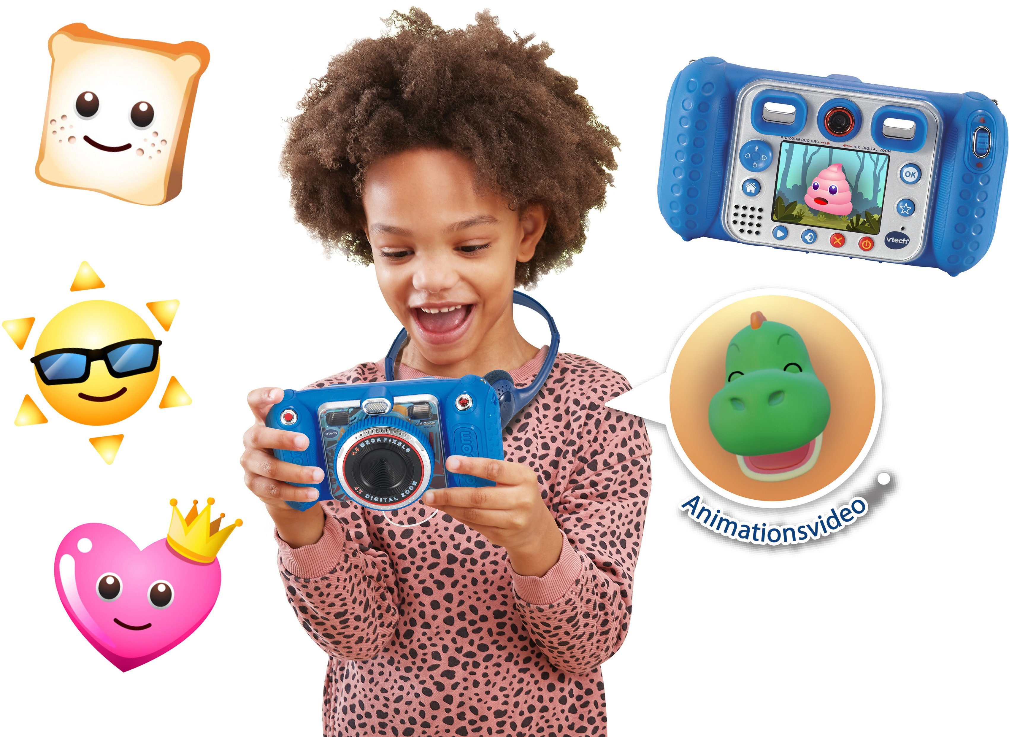 Kopfhörer) Duo KidiZoom blau (inkluisve Pro Kinderkamera Vtech®