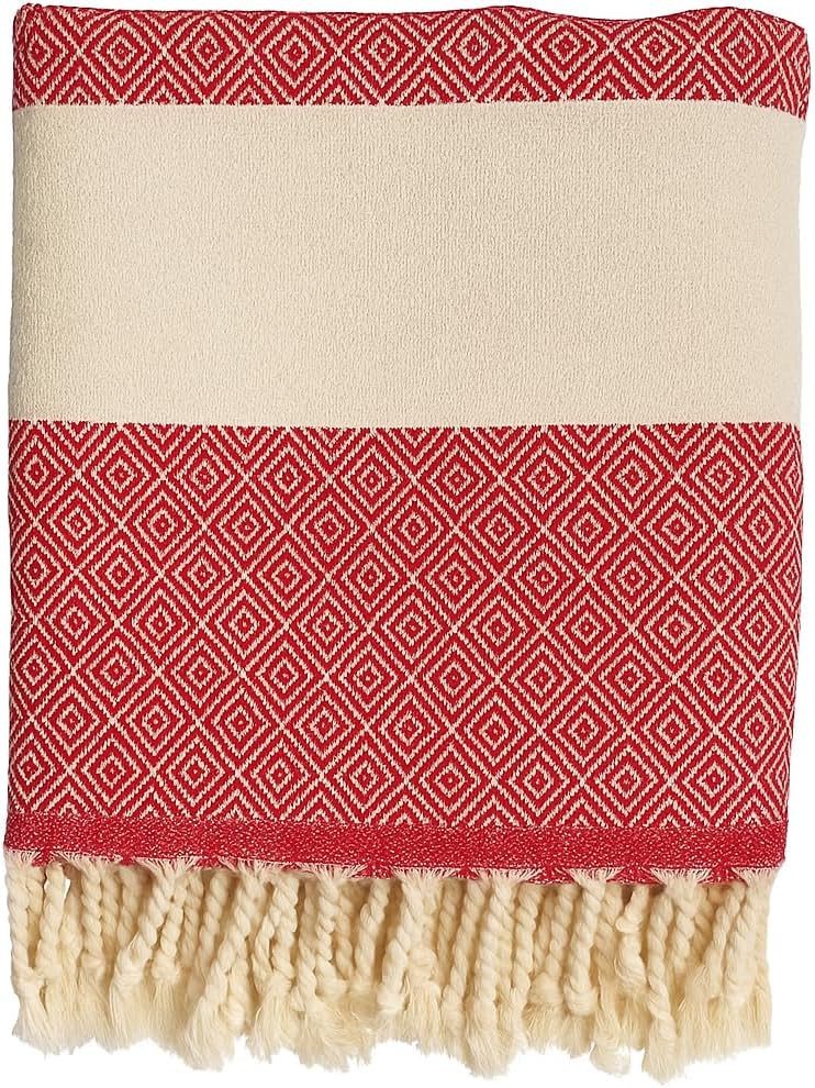 livessa Strandtuch Strandtuch - Saunatuch - Turkish Hamamtuch - Baumwolle Handtücher, Baumwolle, Größe 90x180 cm - 100% Baumwolle