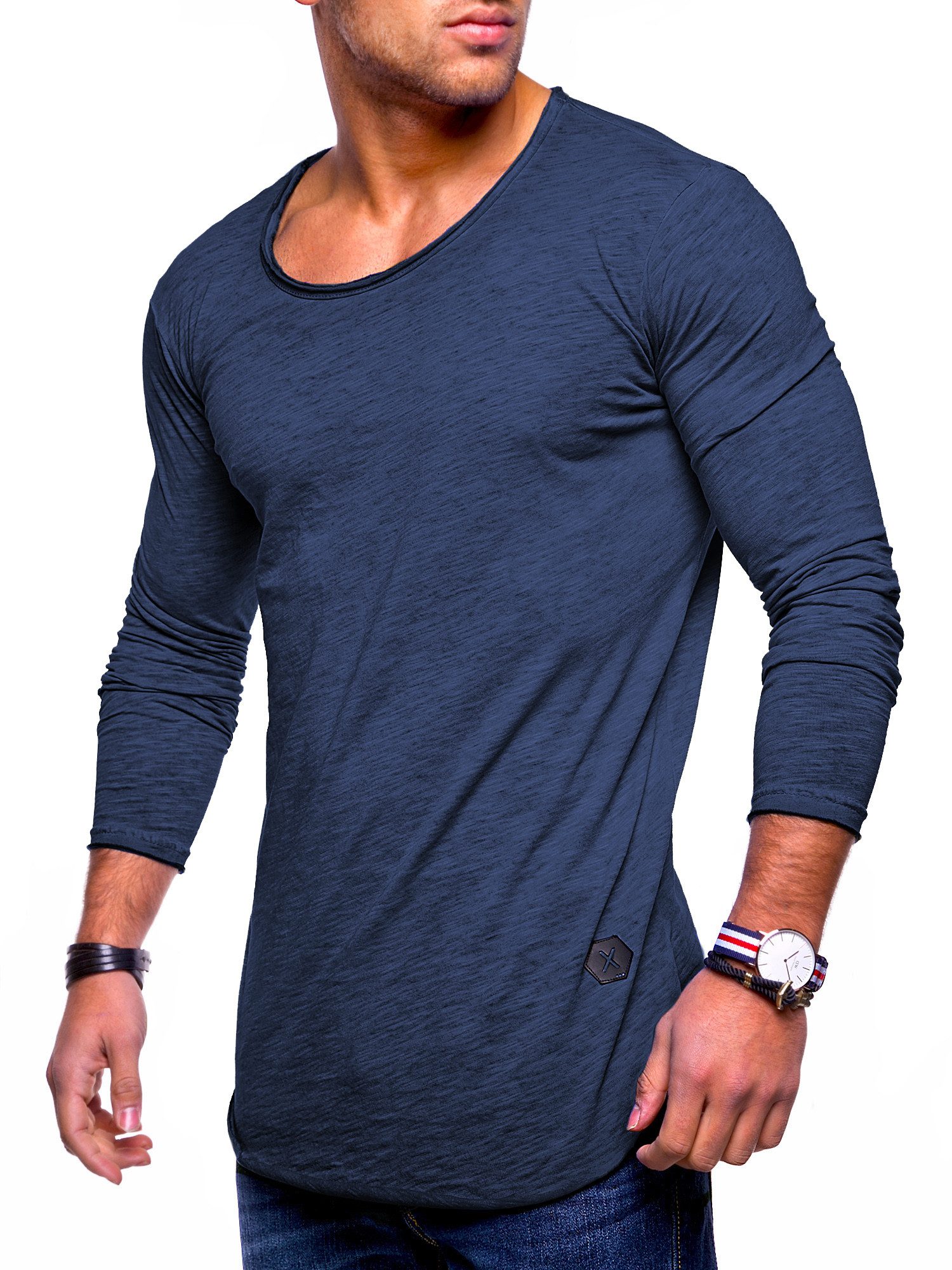 behype Langarmshirt Dust L/S mit weitem Halsausschnitt günstig online kaufen
