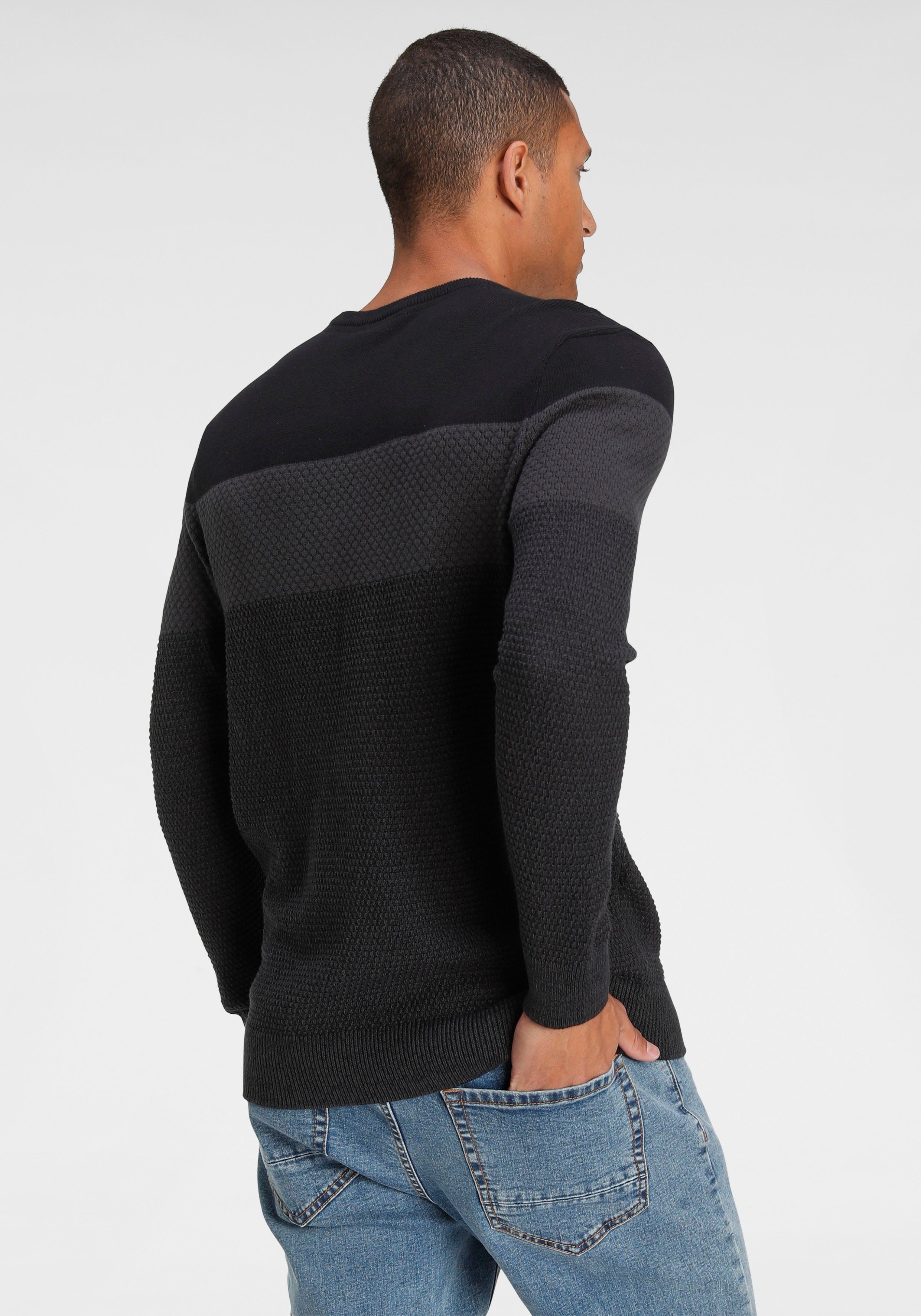 Bruno Banani Strickpullover im modischem Look