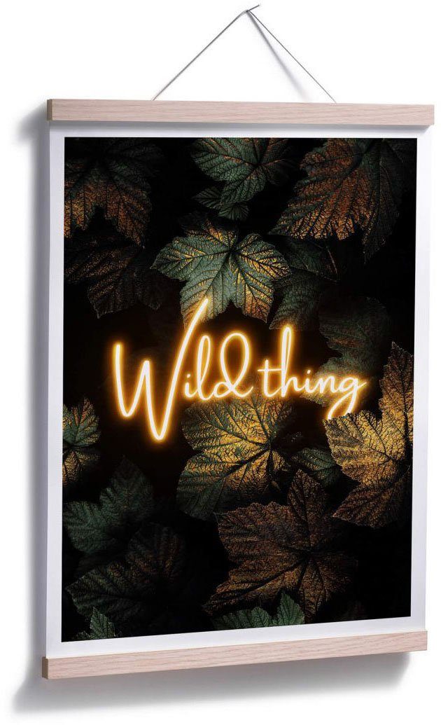 Thing, (1 Poster Wild Schriftzug Wall-Art St)