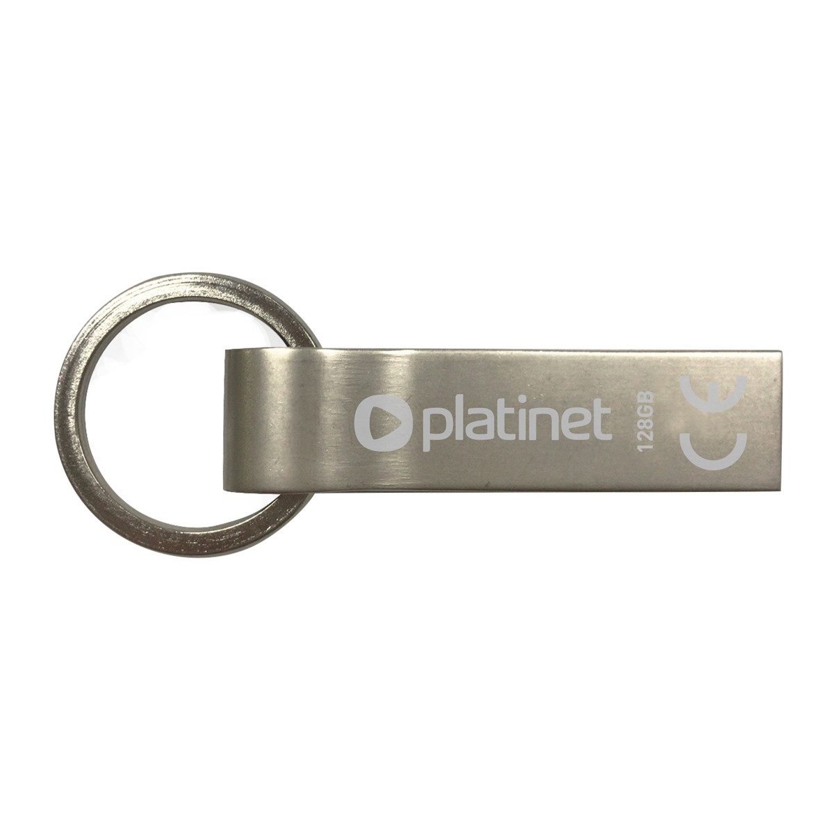 Platinet PMFMK128 USB-Stick (USB USB 2.0, 128 GB, USB 2.0, Micro-UDP und wasserdichtes Metallgehäuse)