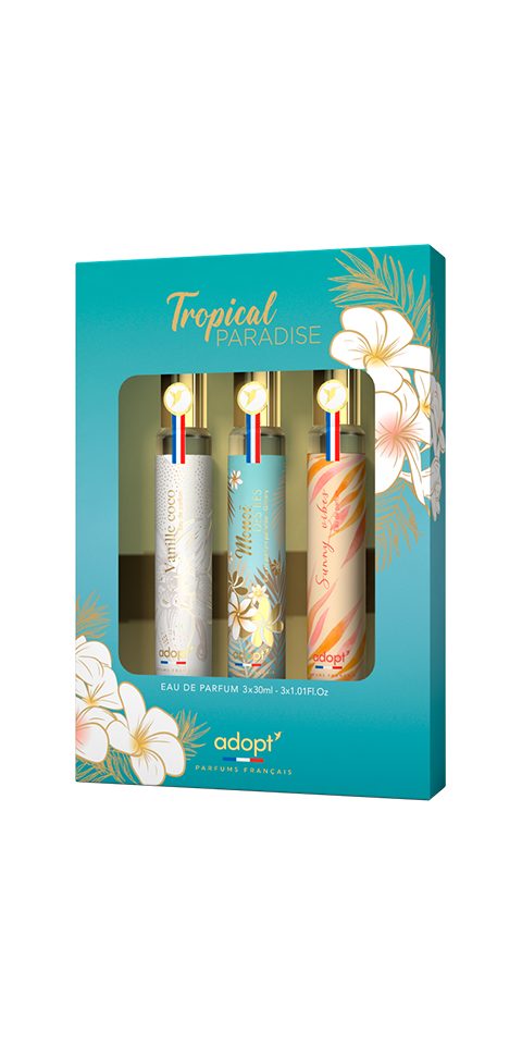 adopt Eau de Parfum adopt TROPICAL PARADISE 3 er Set, 3 x 30 ml Eau de Parfums für Damen