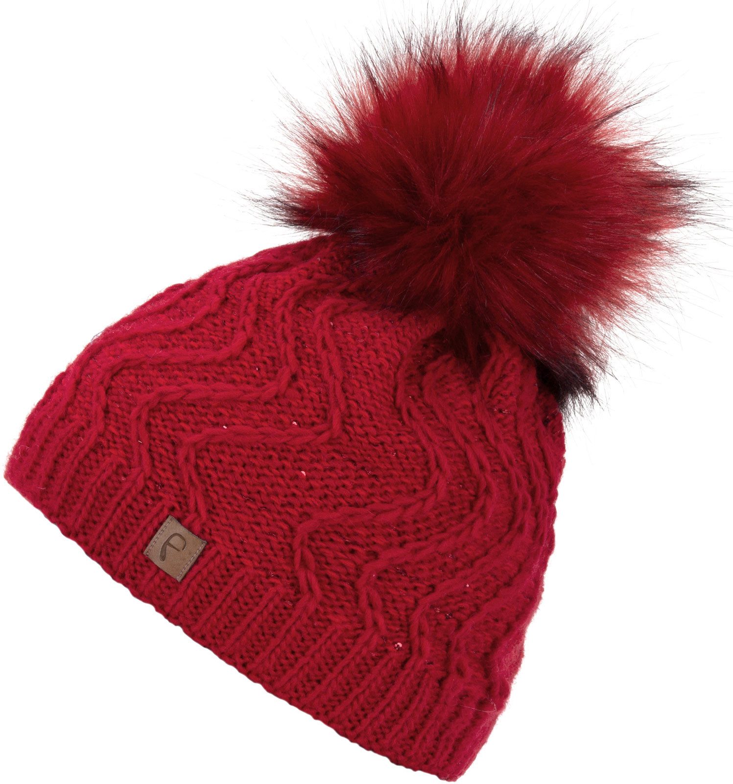 Faera Bommelmütze Wintermütze Damen Herren Mütze Beanie Haube gefüttert Bommelmütze