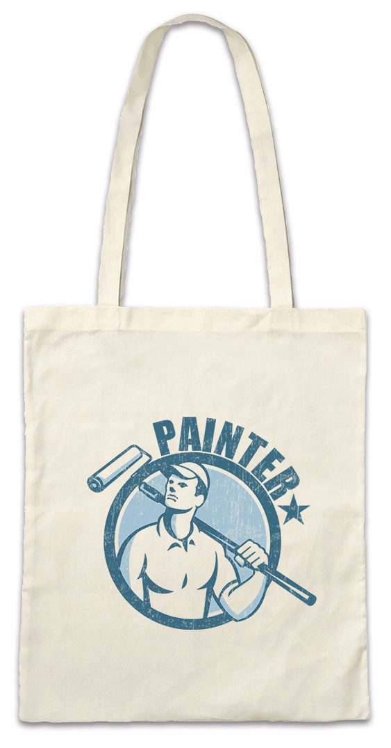 Beuteltasche Painter V Stofftasche Maler Artist Lackierer Handwerk Künstler