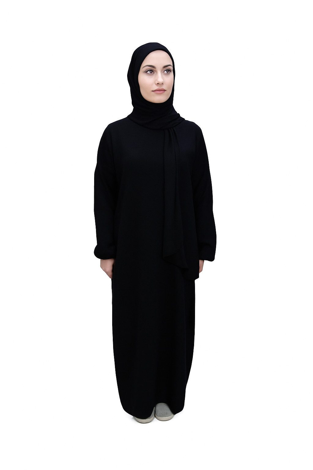 Aymasal Maxikleid Einteilige Abaya mit integriertem Hijab Gebetskleid islam günstig online kaufen