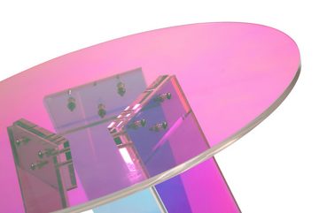 Livin Hill Beistelltisch Modig, 40cm Durchmesser, transparentes Acryl, farbeffektvoll