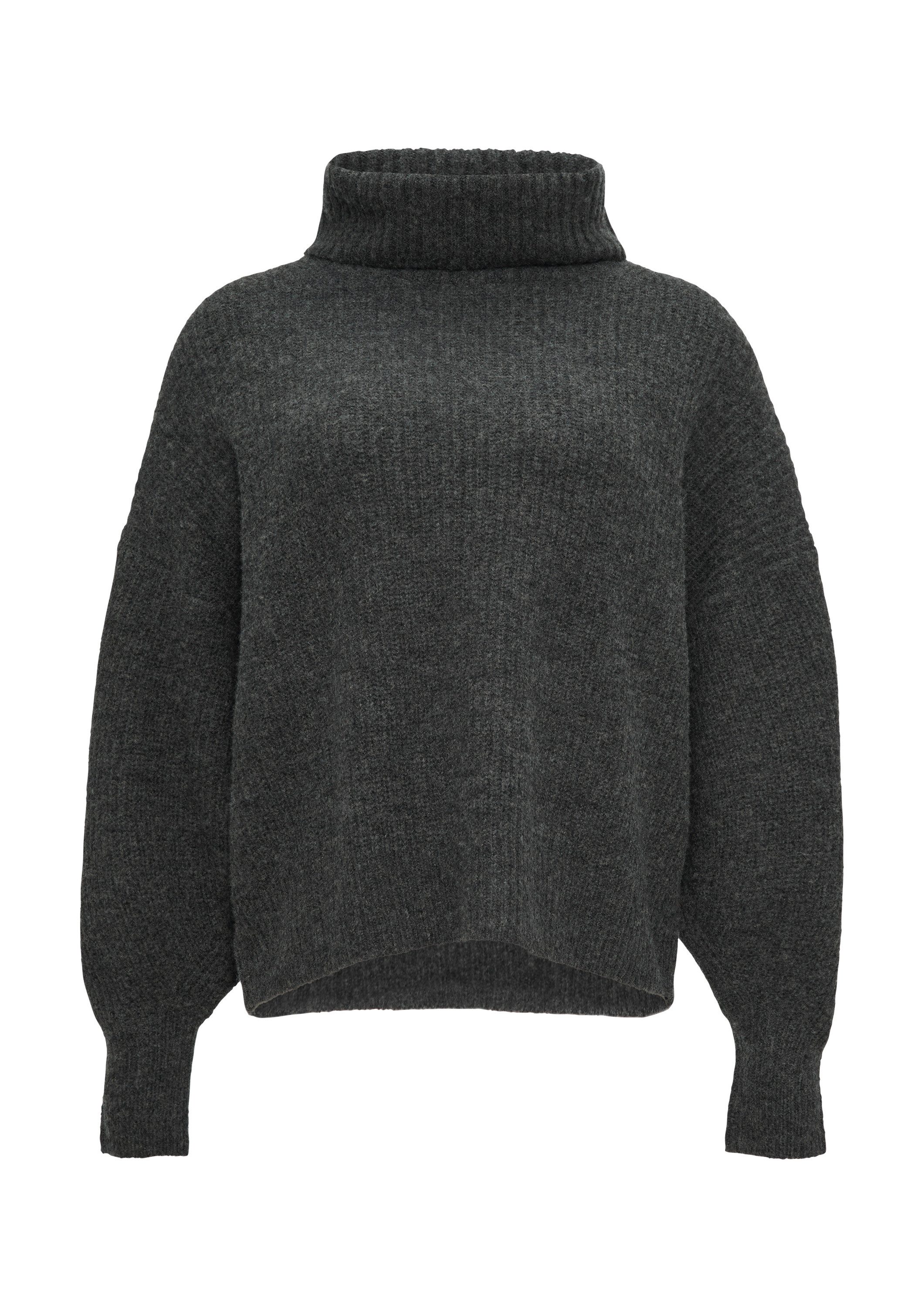 s.Oliver Longpullover Strickpullover Oversized Pullover mit Rollkragen günstig online kaufen