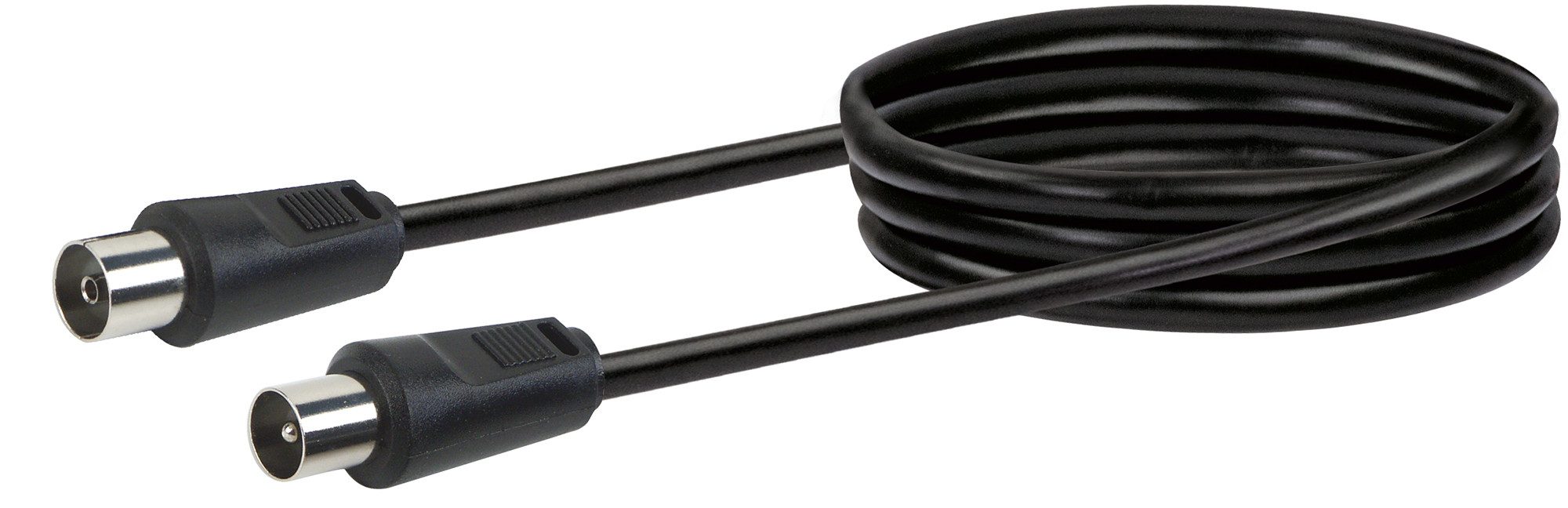 Schwaiger KVK215 053 SAT-Kabel, IEC Stecker, (150 cm), 2-fach geschirmt